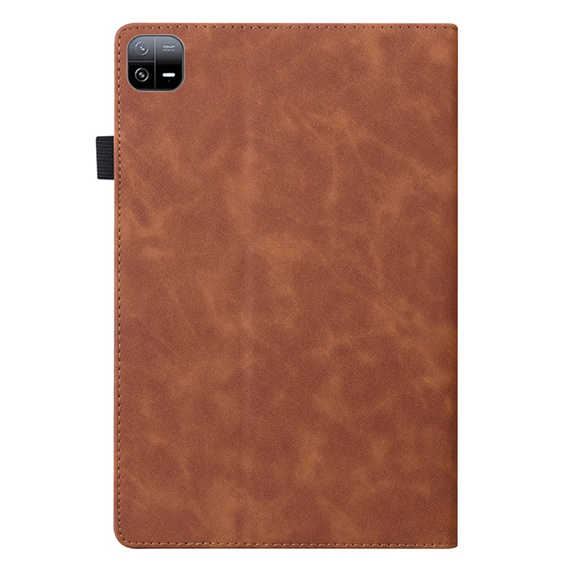 θήκη για Xiaomi Pad 6, Classic, με υποδοχή γραφίδας, καφέ