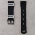 Λουράκι σιλικόνης ERBORD Universal 22mm, Dual Color, γκρι / μαύρη / μαύρη αγκράφα