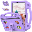 Παιδική θήκη για Samsung Galaxy Tab S7/S8/S9, Cute Patterns, με βάση, μωβ