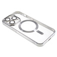 Θήκη για iPhone 14 Pro, Electro MagSafe, ασημένια + Γυαλί για την οθόνη