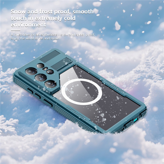 Αδιάβροχη θήκη Redpepper MagSafe για Samsung Galaxy S26 Ultra, μπλε