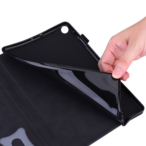 θήκη για Samsung Galaxy Tab S10 FE+ Plus, Classic, με υποδοχή γραφίδας, μαύρη