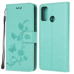 Θήκη με πτερύγιο για Motorola Moto G30 / G10, Butterfly, μπλε