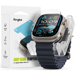 Spigen Szkło Hartowane do Apple Watch Ultra 49mm, Glas.TR "EZ FIT", Clear (2 sztuki)