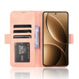 Θήκη με πτερύγιο για Xiaomi Poco F7 Pro, Card Slot, ροζ