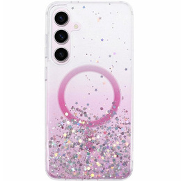 θήκη για Samsung Galaxy S24, Glittery, για MagSafe, ροζ