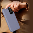 Αναδιπλούμενη θήκη για Samsung Galaxy S25 Edge, Smart View Wallet, μωβ