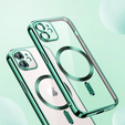 Θήκη για iPhone 11, Electro MagSafe, πράσινη + Γυαλί για την οθόνη