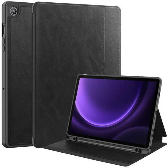Θήκη για Samsung Galaxy Tab S10 Lite / S10 FE / S9 FE, Business Card and Pen Slot, μαύρη