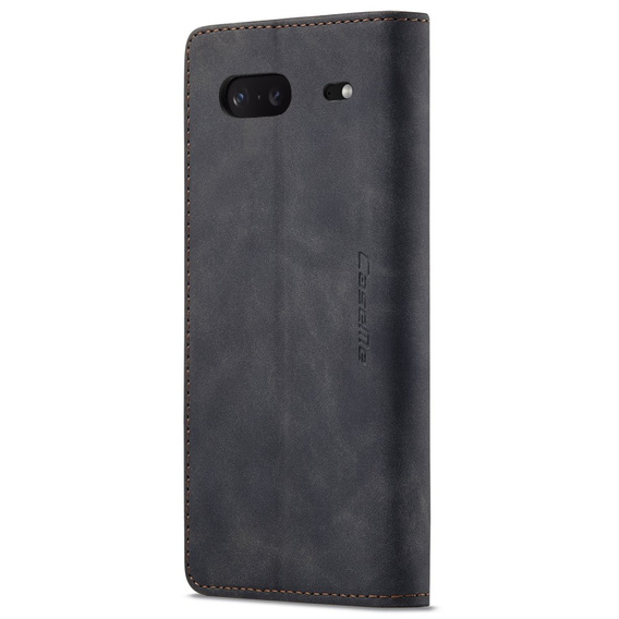 θήκη CASEME για Google Pixel 7, Leather Wallet Case, μαύρη