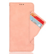 Θήκη με πτερύγιο για Oppo Reno 13 Pro, Card Slot, ροζ