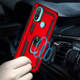 θωρακισμένη θήκη για Motorola Moto E20/E30/E40, Nox Case Ring, κόκκινη