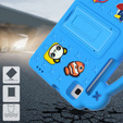 Παιδική θήκη για Samsung Galaxy Tab A7 Lite 8.7 T220/T225, Cute Patterns, με βάση, μπλε