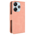 Θήκη με πτερύγιο για Xiaomi Redmi 13, Card Slot, ροζ