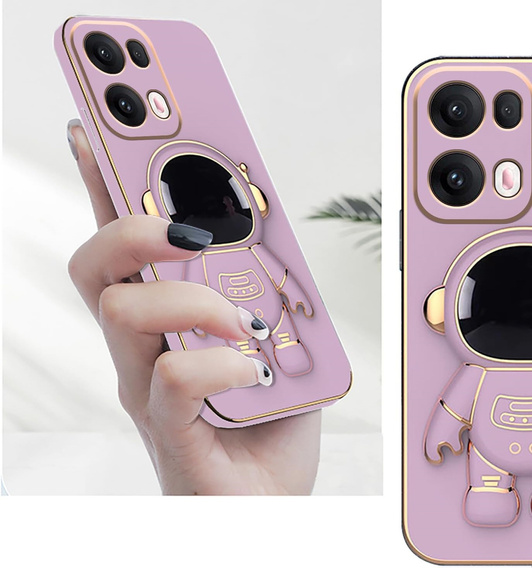Θήκη για Oppo Reno 13, Astronaut, μωβ