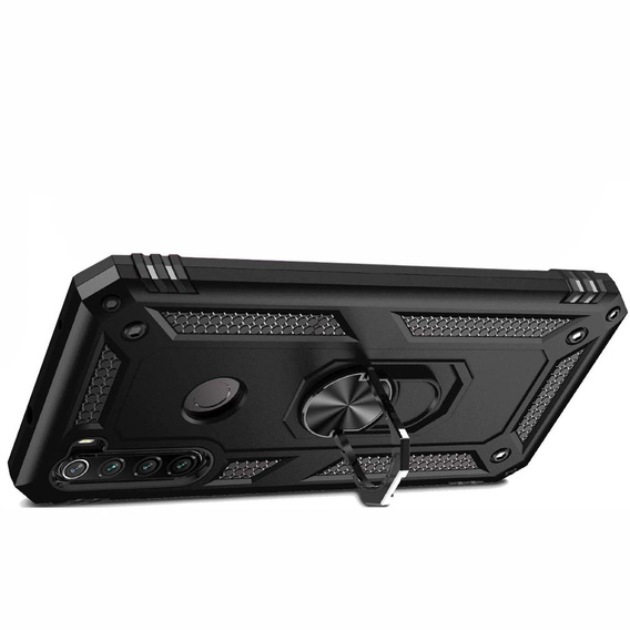 θωρακισμένη θήκη για Xiaomi Redmi Note 8T, Nox Case Ring, μαύρη