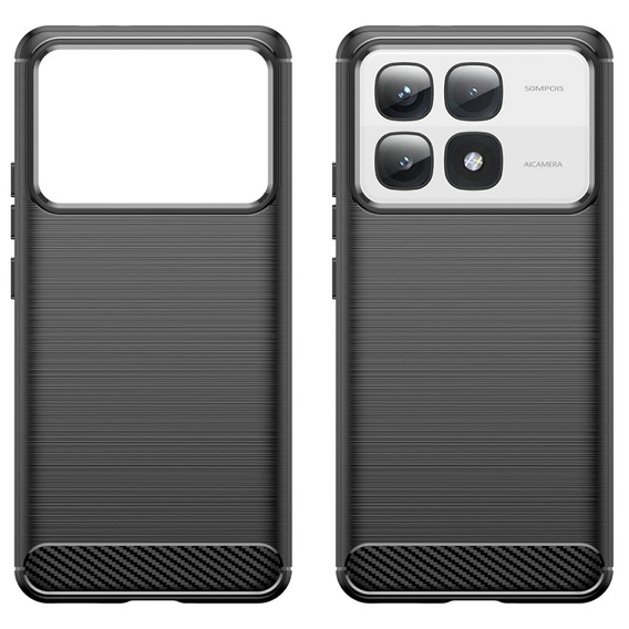 Θήκη για Xiaomi 14T, Carbon, μαύρη