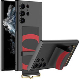 Θήκη για Samsung Galaxy S23 Ultra, GKK Strap Case, μαύρη