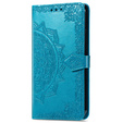Θήκη με πτερύγιο για Motorola Moto G31 / G41, Mandala, μπλε
