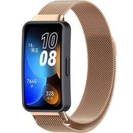 Bransoleta Milanese do Huawei Band 8, Różowa rose gold