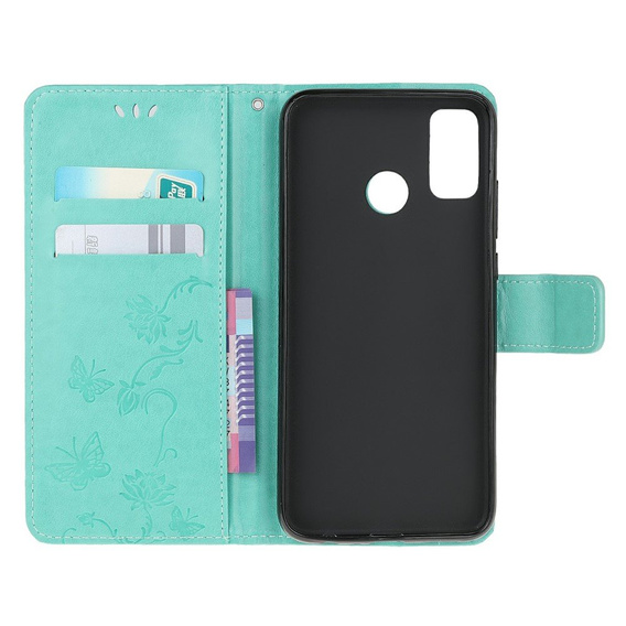 Θήκη με πτερύγιο για Motorola Moto G30 / G10, Butterfly, μπλε