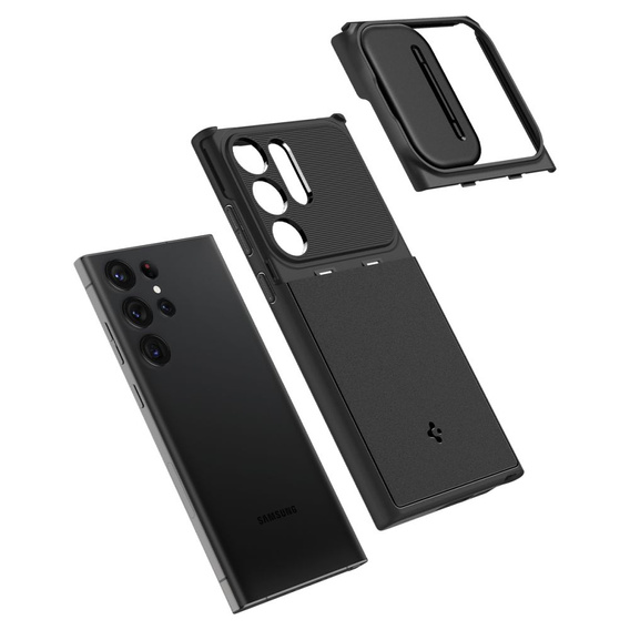 Spigen Optik Armor μαύρη θήκη για Samsung Galaxy S23 Ultra
