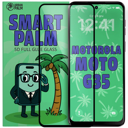 5D Full Glue Smart Palm σκληρυμένο γυαλί για Motorola Moto G35 5G