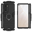 Θήκη για Realme GT Explorer Master, Kickstand Ring, μαύρη
