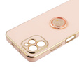 Θήκη για Huawei Nova Y61, Electro Ring, ροζ rose gold