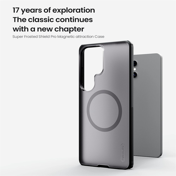 Θήκη Nillkin Frosted Shield Pro MagSafe για Samsung Galaxy S26 Ultra, διαφανής / μαύρη