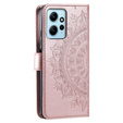 Θήκη με πτερύγιο για Xiaomi Redmi Note 12 4G, Mandala, ροζ rose gold
