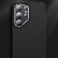 θήκη BENKS Kevlar για Samsung Galaxy S25, για MagSafe, Carbon Fiber, μαύρη