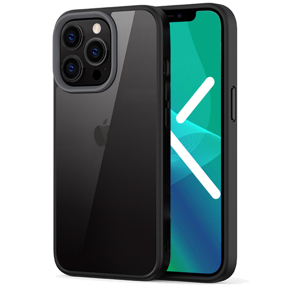 Θήκη για iPhone 13 Pro, ERBORD Hybrid Case, μαύρη