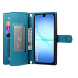 Θήκη πορτοφόλι φερμουάρ τσέπη flip για Samsung Galaxy A17 5G, πορτοφόλι φερμουάρ τσέπη, μπλε