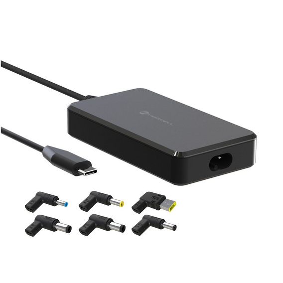 Φορτιστής για φορητό υπολογιστή Forcell E856 USB-C 90W με ανταλλακτικά ακροφύσια