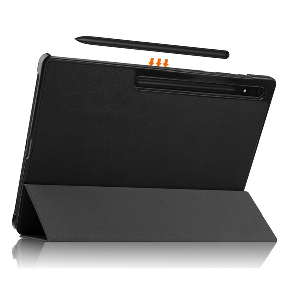 Θήκη για Samsung Galaxy Tab S9 Ultra, Smartcase, μαύρη
