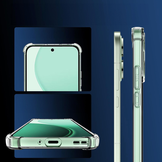 Θήκη για Oppo Reno 14, ενισχυμένη, με προστασία κάμερας, διάφανη