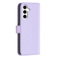 Θήκη με πτερύγιο για Samsung Galaxy S23 FE, BINFEN Wallet, μωβ + γυαλί 9H 