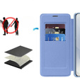 Θήκη με πτερύγιο για Samsung Galaxy S25 Edge, RFID Wallet MagSafe CamShield, μπλε