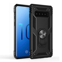 θωρακισμένη θήκη για Samsung Galaxy S10, Nox Case Ring, μαύρη