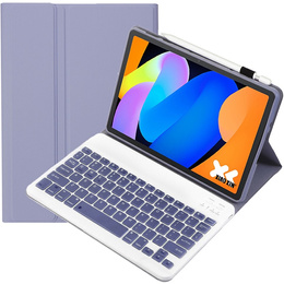 Θήκη πληκτρολογίου Bluetooth για Lenovo Idea Tab 11" 2025 TB336FU TB336ZU, μοβ