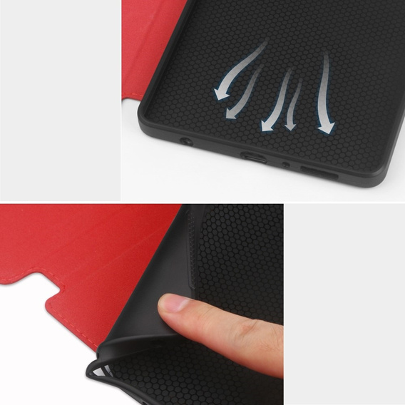 Θήκη για Samsung Galaxy Tab A9, Business Card, κόκκινη
