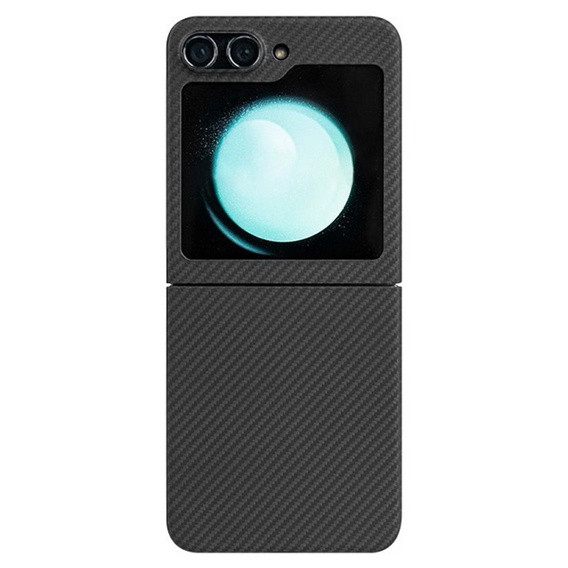 Θήκη για Samsung Galaxy Z Flip7 FE / Z Flip6, Aramid Fiber Cover, μαύρη