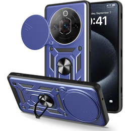 Θήκη CamShield Slide με προστατευτικό κάλυμμα κάμερας και δακτύλιο για Nubia Focus Pro 5G, μπλε