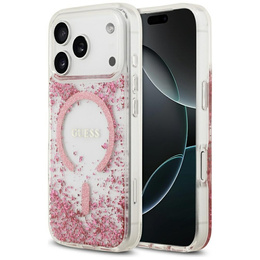 GUESS Resin Bottom Glitter MagSafe θήκη για iPhone 17 Pro