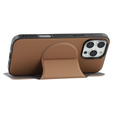 Θήκη X-LEVEL για iPhone 16 Pro, Magnetic Card Holder, καφέ