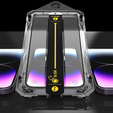 2x Μετριασμένο γυαλί για iPhone 15, ERBORD Easy App Full Screen Protector