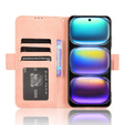 Θήκη με πτερύγιο για Infinix Hot 50 4G, Card Slot, ροζ