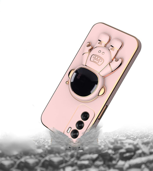 Θήκη για Oppo Reno 12, Astronaut, ροζ