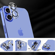 Μετριασμένο γυαλί για κάμερα για το iPhone 16 / 16 Plus, μαύρη